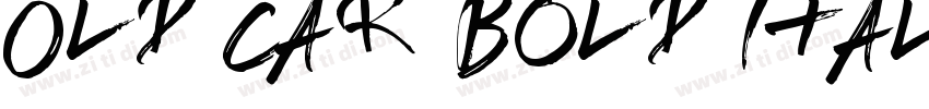 Old Car Bold Italic字体转换